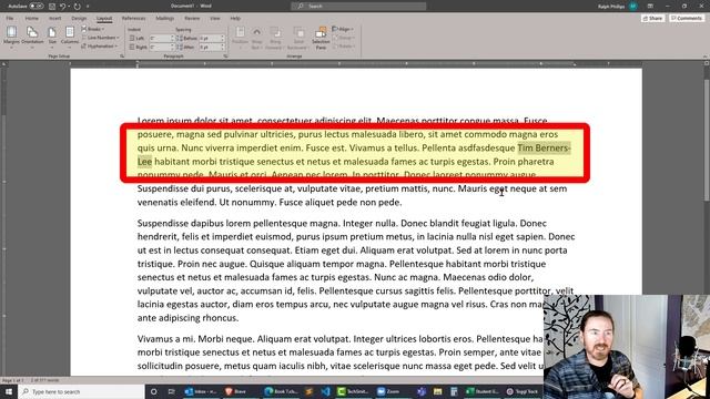 Use Non-breaking Spaces And Non-breaking Hyphens For Proper Names In Word