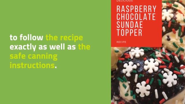 Delicious Raspberry-Chocolate Sundae Topper Recipe смотреть онлайн
