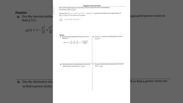 8.2 Part 2 Using Power Series: Differentiation and Integration смотреть онлайн