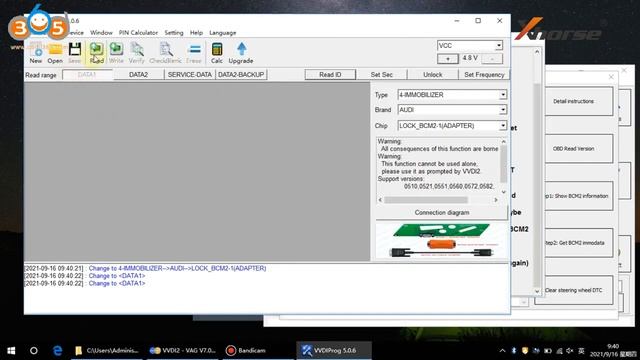 How to use AUDI BCM2 Adapter with Xhorse VVDI2 VVDI PROG obdii365 смотреть онлайн