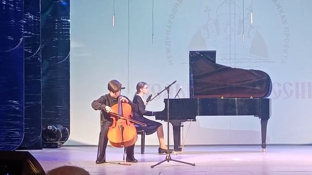 Степанова Анна и Поселеннов Ярослав. Гендель соната 1  G-moll для виолончели и фортепиано.