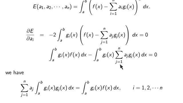 ch8 5. Least Squares Method for continuous functions. Wen Shen смотреть онлайн