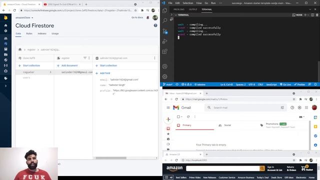 Sending email with React | Firebase | Node | Coding in Punjabi language смотреть онлайн