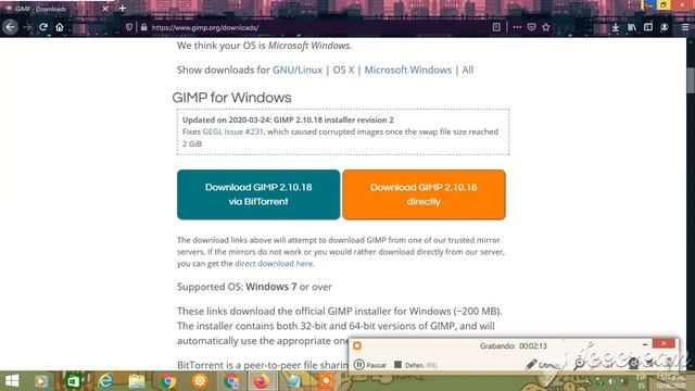 Como descargar GIMP 2.10.18 [Rodrigo Alcalde] смотреть онлайн