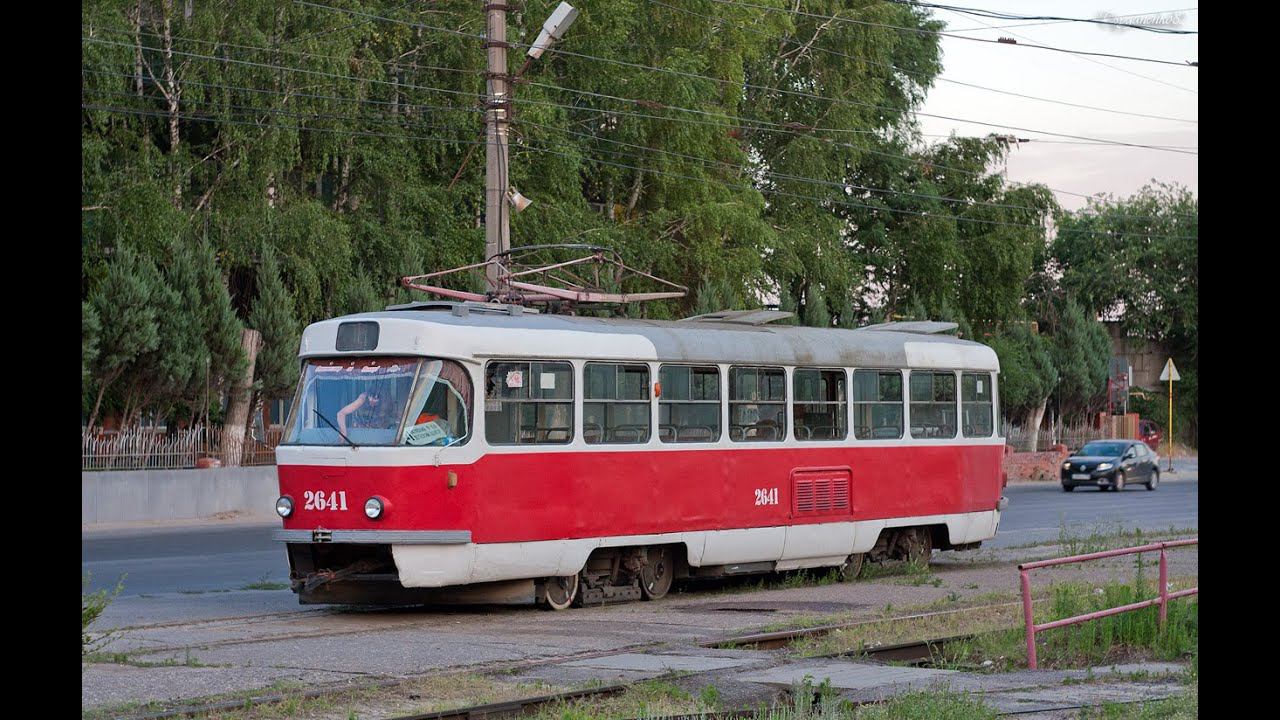 Волгоградский трамвай. Поездка по маршруту №4. смотреть онлайн
