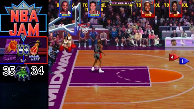 NBA JAM TE GAME 17 with Arcade Stick Cam Phoenix Suns VS Miami смотреть онлайн