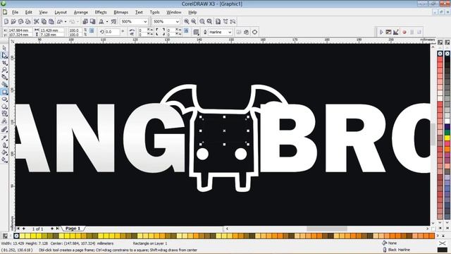 BANG BROS LOGO | corel draw tutorial смотреть онлайн