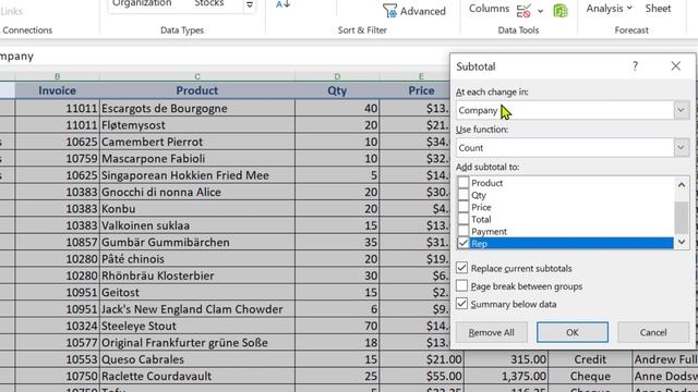 How to use the Subtotal Tool in Excel смотреть онлайн
