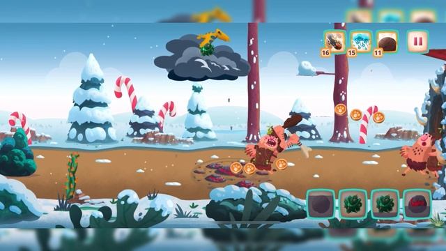 Dino bash T.REX & T.REX JUNIOR gameplay (51-59 levels) смотреть онлайн