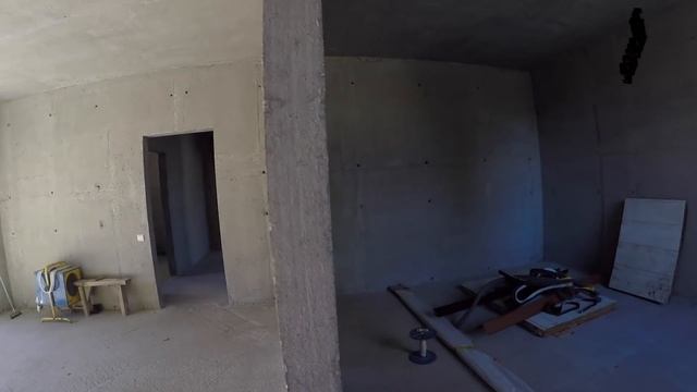 Монолитный дом. Обзор коробки с цокольным этажом часть 1.    Monolithic House. Overview.