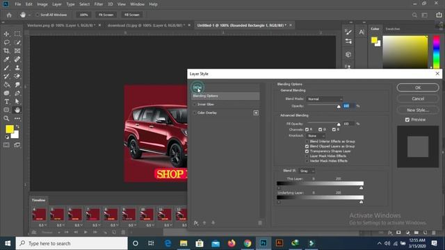 How to Create Professional GIF Animation Banner Design in Photoshop || Amazing Animated Moving Car смотреть онлайн