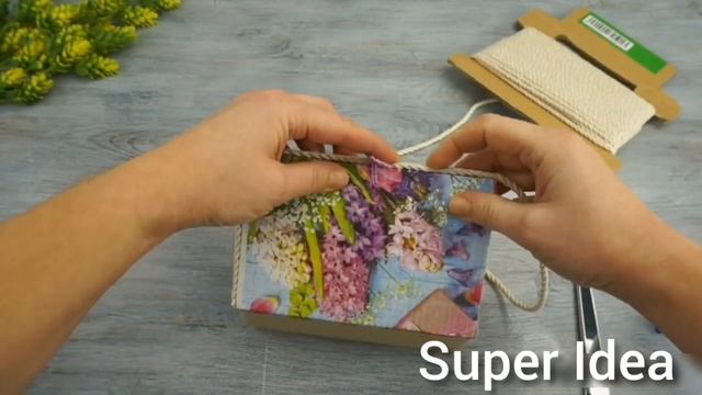Красивая Шкатулка из Шнура своими руками смотреть онлайн