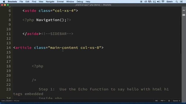 Php 008 Lecture Practice Section 1 ||Phase 01 The First Steps || смотреть онлайн