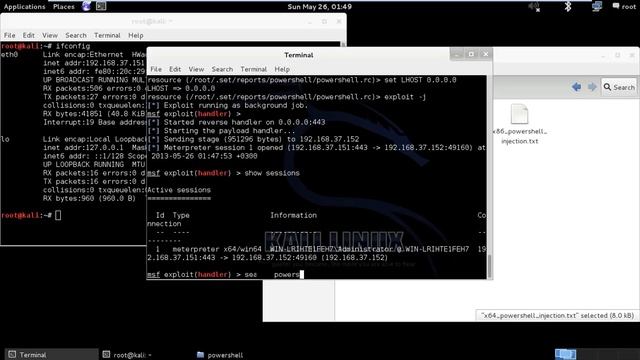 Kali Linux Social Engineering Toolkit (SET) ve Powershell Injection смотреть онлайн