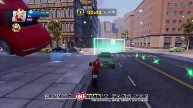 Disney Infinity 2.0 Route to Victory Challenge Gold Medal Run Avengers play set смотреть онлайн