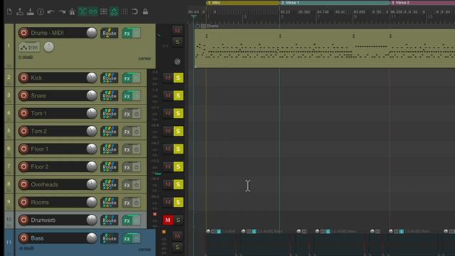 Mixing Real Live Drums In REAPER