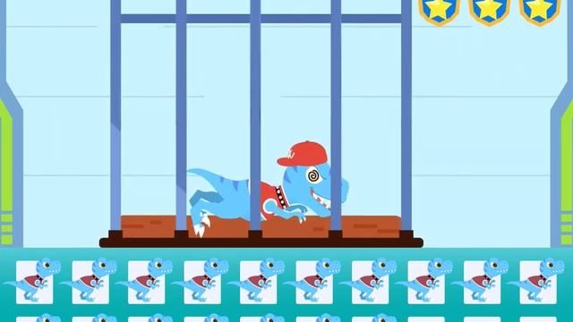 DinoSaur Police Car - 4kids Game смотреть онлайн