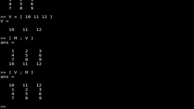 How to append a row to the matrix in Matlab смотреть онлайн