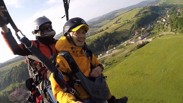 Полет, Параплан, Пилипец, Карпаты, Гора Гемба (1491м), Полонина Боржава, Адреналин смотреть онлайн