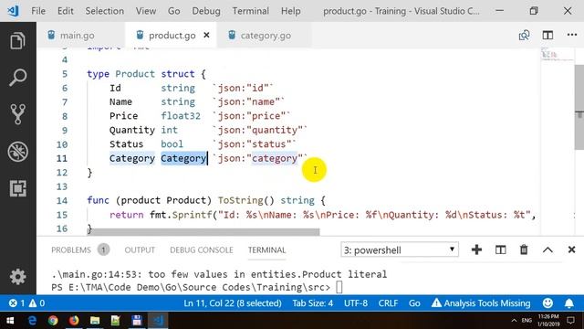 Marshal and Unmarshal JSON in GoLang смотреть онлайн
