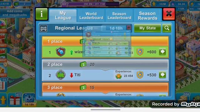Megapolis, collecting state points. level 565 ,Regional league. 1st place "Halloween " смотреть онлайн