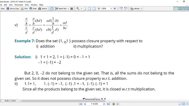 Does the set 1, -1 hold closure prop w.r.t addition and multiplication | Urdu | Hindi @Akbarmaths смотреть онлайн