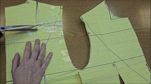 Корректировка    мужской базовой основы(лекала) согласно муляжу