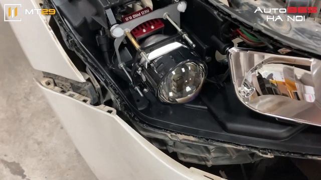 Kia Cerato Lắp đặt Bi Led Tăng Sáng Red Pro 6.0