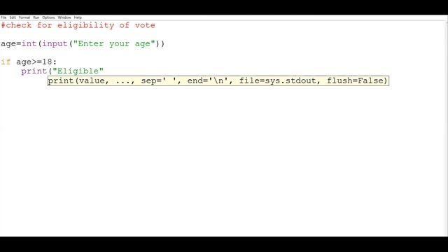 Part 13: Python program to check for Eligibility for Vote смотреть онлайн
