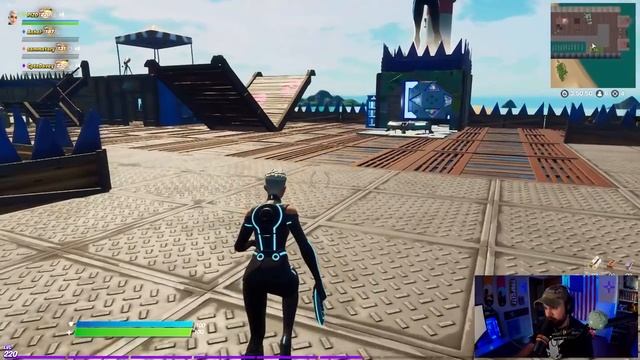 TRON Skins in FORTNITE! LIGHT CYCLE Glider | Gameplay and Combos! смотреть онлайн