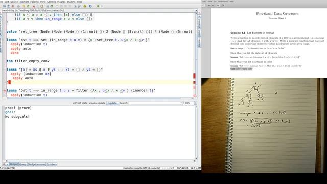 Functional Data Structures with Isabelle/HOL, Tutorial 4: Tree Enumeration and Binary Search Trees смотреть онлайн