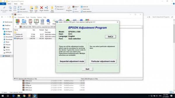 Epson L1300 Resetter Free Adjustment program software Free download 100%
