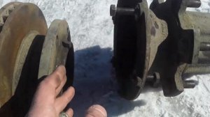 Установка проставки задних дисковых тормозов ЗИЛ 5301Бычок.