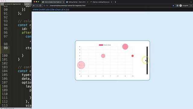 How to Create Color Scale and Proportional Scale in Chart JS 4 Part 3 смотреть онлайн