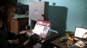 Ленточная пила ЗУБР-750. Первый пуск .