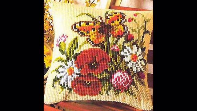 Подушки вышивка крестом смотреть онлайн