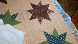 ЛОСКУТНЫЙ КОВРИК Блок ЗВЕЗДА печворк