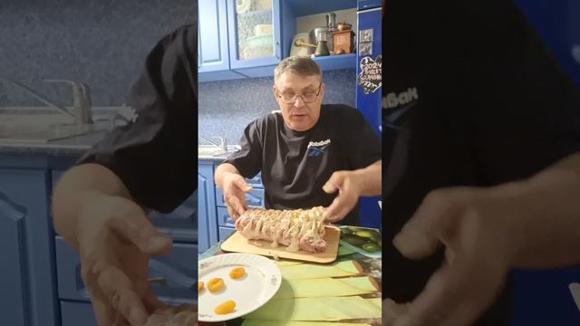 Мясная Книжка с Курагой из свинины запеченная в духовке в фольге!!! 😋😋😋 смотреть онлайн