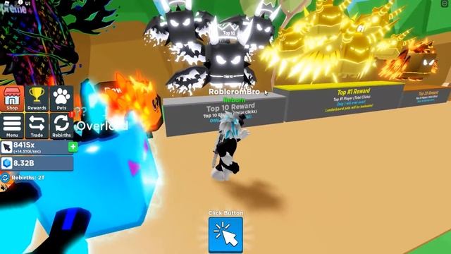 СТАЛ ТОП МИРА КЛИКЕР! ПОЛУЧИЛ ВСЕХ САМЫХ КРУТЫХ ПИТОМЦЕВ ЗА ГЕМЫ! ROBLOX Clicker Simulator смотреть онлайн