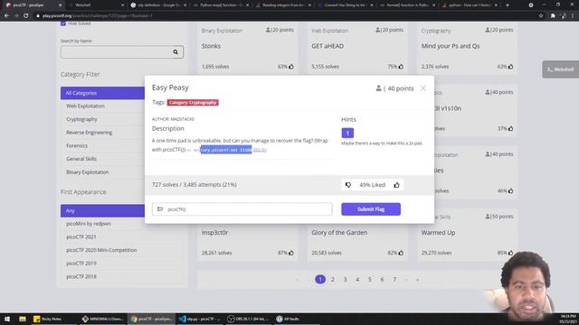 Easy Peasy | picoCTF (Python) смотреть онлайн