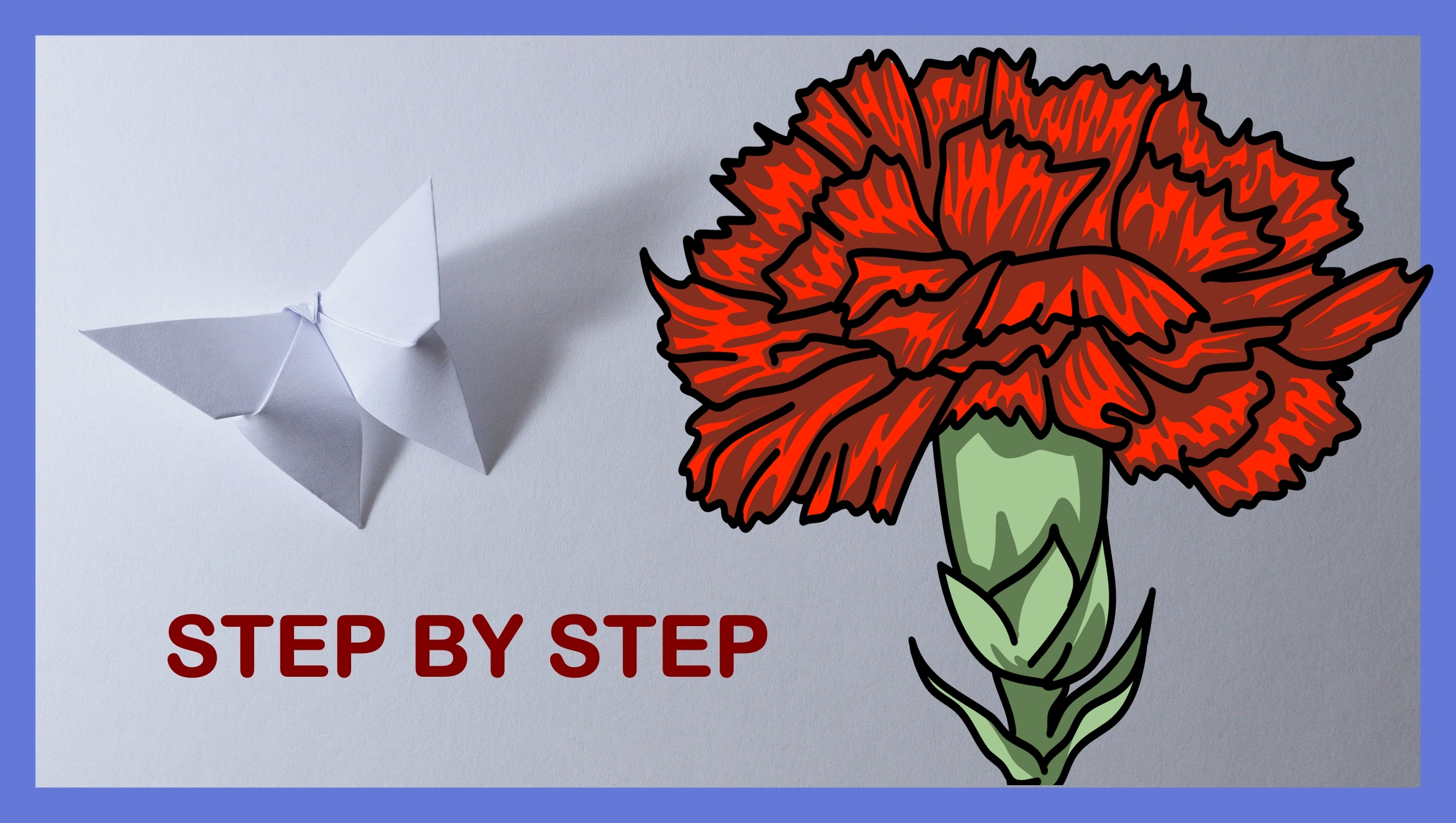 Как нарисовать гвоздику поэтапно \\ ПРОСТОЙ рисунок // рисуем цветок смотреть онлайн