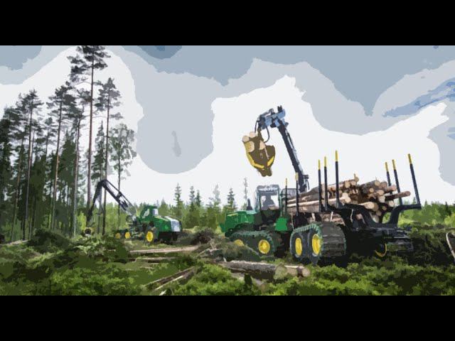 Farming Simulator 22 - ЛЕСОРУБЫ #3 Lumberjack. Лесоповал в промышленных масштабах. Карта: Холмарка смотреть онлайн
