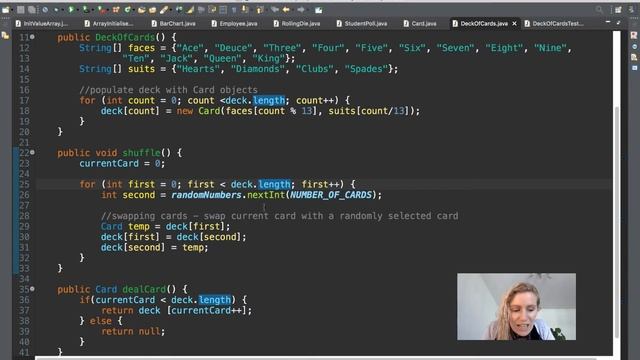 48) Card shuffling example - part two | Java with Ali смотреть онлайн