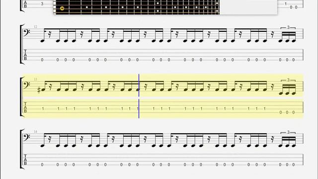 Black Sahara   Arabian Knight BASS GUITAR TABLATURE