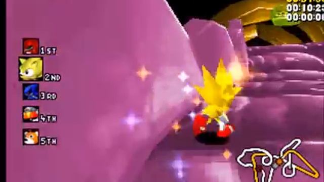 Sonic R (Sonic Racing) - Radiant Emerald (The Last Race) as Super Sonic смотреть онлайн