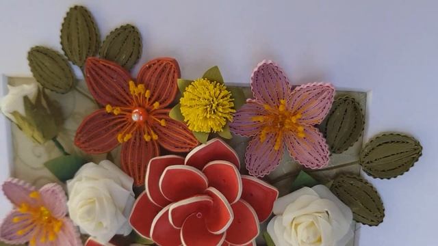 Букет с розами. Квиллинг смотреть онлайн