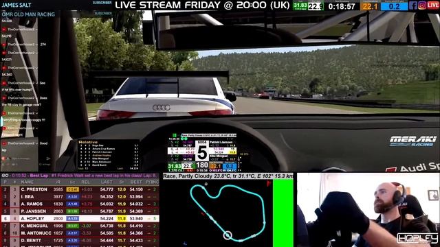 iRacing - AUDI RS3 @ LIME ROCK [Onboard triple screens] Online SIM Racing Motorsport смотреть онлайн