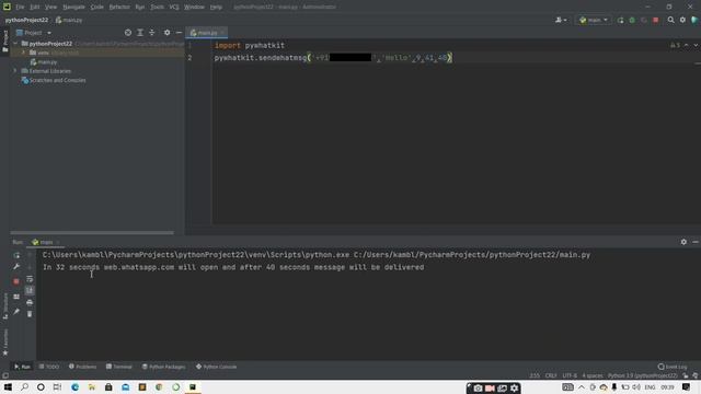 Send Automatic Message From WhatsApp Using 2 Line Python Code:PY-EP01-Launch Pad смотреть онлайн
