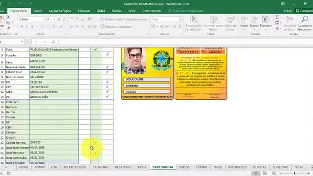 Automatic ID card creation in Excel 100% Custom смотреть онлайн