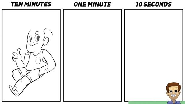 Drawing Self Portraits in 10 Min, 1 Min, & 10 Sec смотреть онлайн